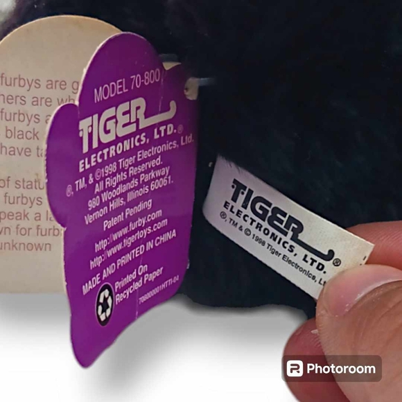 Furby 1998 Black And White Tiger Electronics - Picture 4 of 10